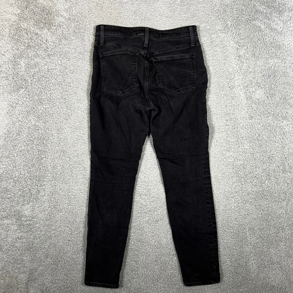 J‎ Crew Toothpick Jeans Womens 31 Black Excellent Curvy Denim Office Casual